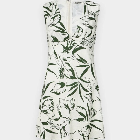 Abercrombie and Fitch Twist-Front Mini Dress XS Regular Height Fit - Picture 5 of 12